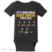 Stubborn Bernese Mountain Dog Tricks Baby Bodysuit thumb 0