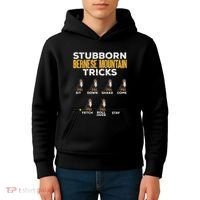 Stubborn Bernese Mountain Dog Tricks Kids Hoodie thumb 4