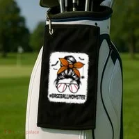 Spooky Baseball Mom Halloween Edition Golf Towel thumb 2