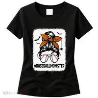 Spooky Baseball Mom Halloween Edition Women's T-Shirt thumb 0