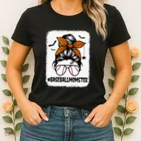 Spooky Baseball Mom Halloween Edition Women's T-Shirt thumb 2