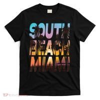 South Beach Miami Sunset I Love Miami Beach Souvenir T-Shirt thumb 0