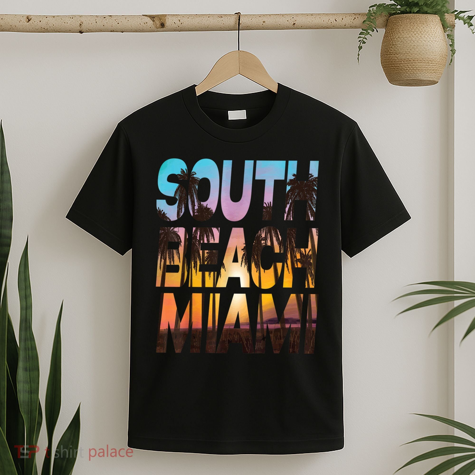 South Beach Miami Sunset I Love Miami Beach Souvenir T-Shirt