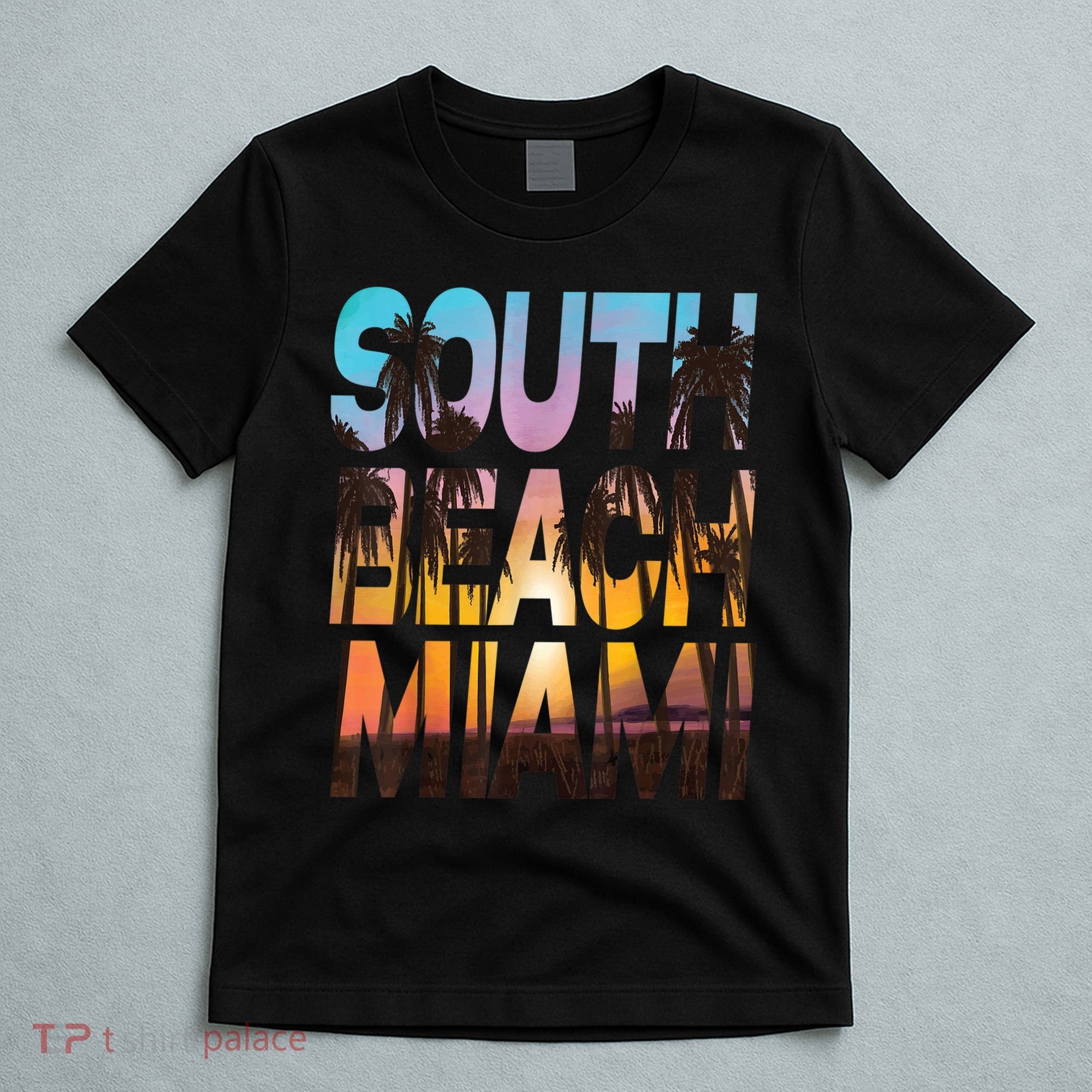 South Beach Miami Sunset I Love Miami Beach Souvenir T-Shirt