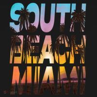 South Beach Miami Sunset I Love Miami Beach Souvenir Women's Hoodie thumb 2