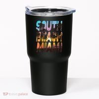 South Beach Miami Sunset I Love Miami Beach Souvenir Tumbler thumb 0