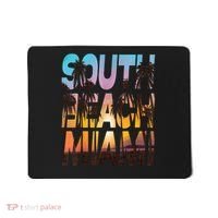 South Beach Miami Sunset I Love Miami Beach Souvenir Mousepad thumb 0