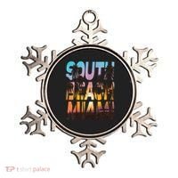 South Beach Miami Sunset I Love Miami Beach Souvenir Ornament thumb 0