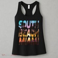 South Beach Miami Sunset I Love Miami Beach Souvenir Women's Tank Top thumb 3