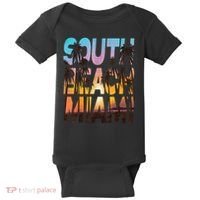 South Beach Miami Sunset I Love Miami Beach Souvenir Baby Bodysuit thumb 0