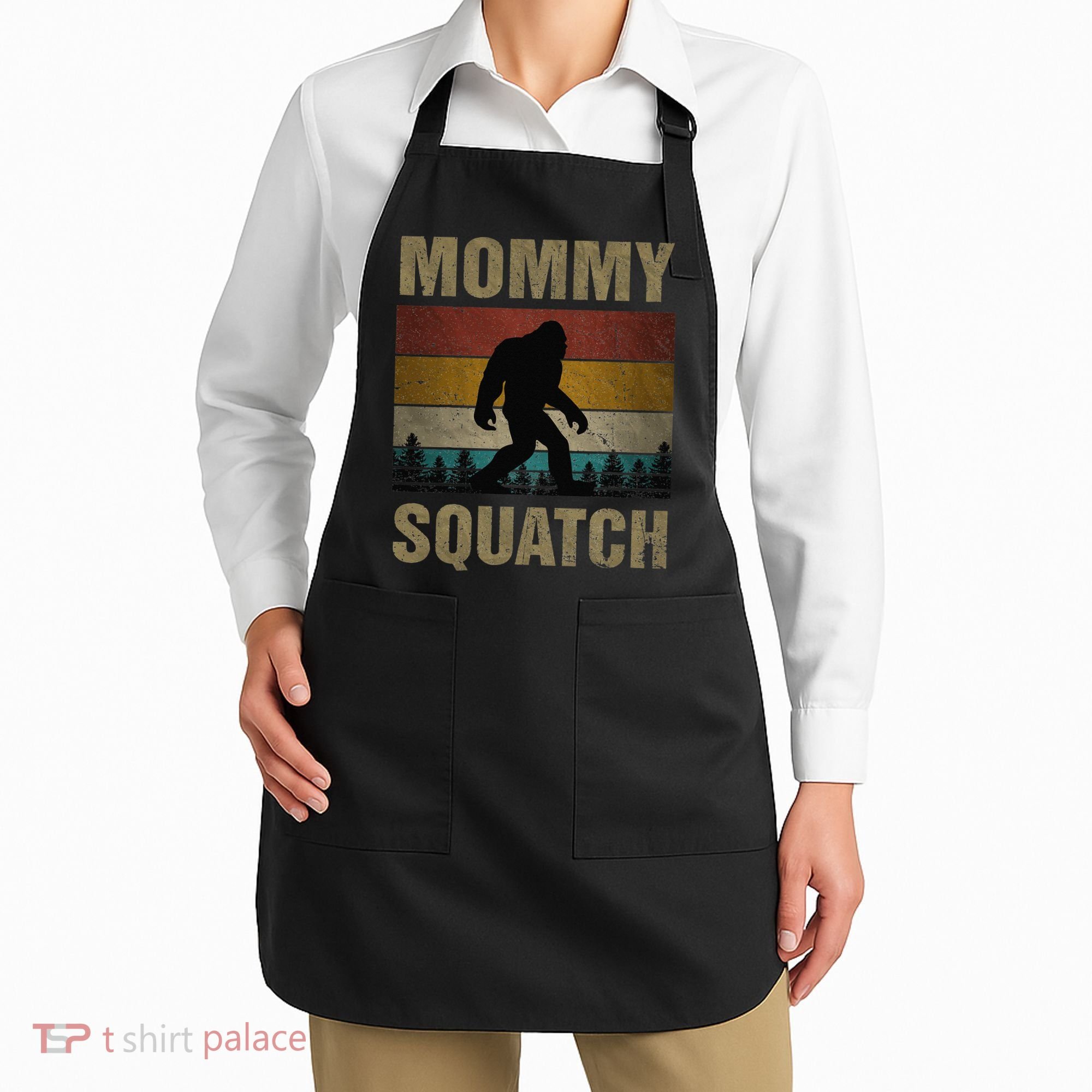 Sasquatch Best Mommy Squatch Ever Bigfoot Mom  Apron