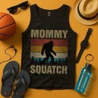 Sasquatch Best Mommy Squatch Ever Bigfoot Mom  Tank Top thumb 4