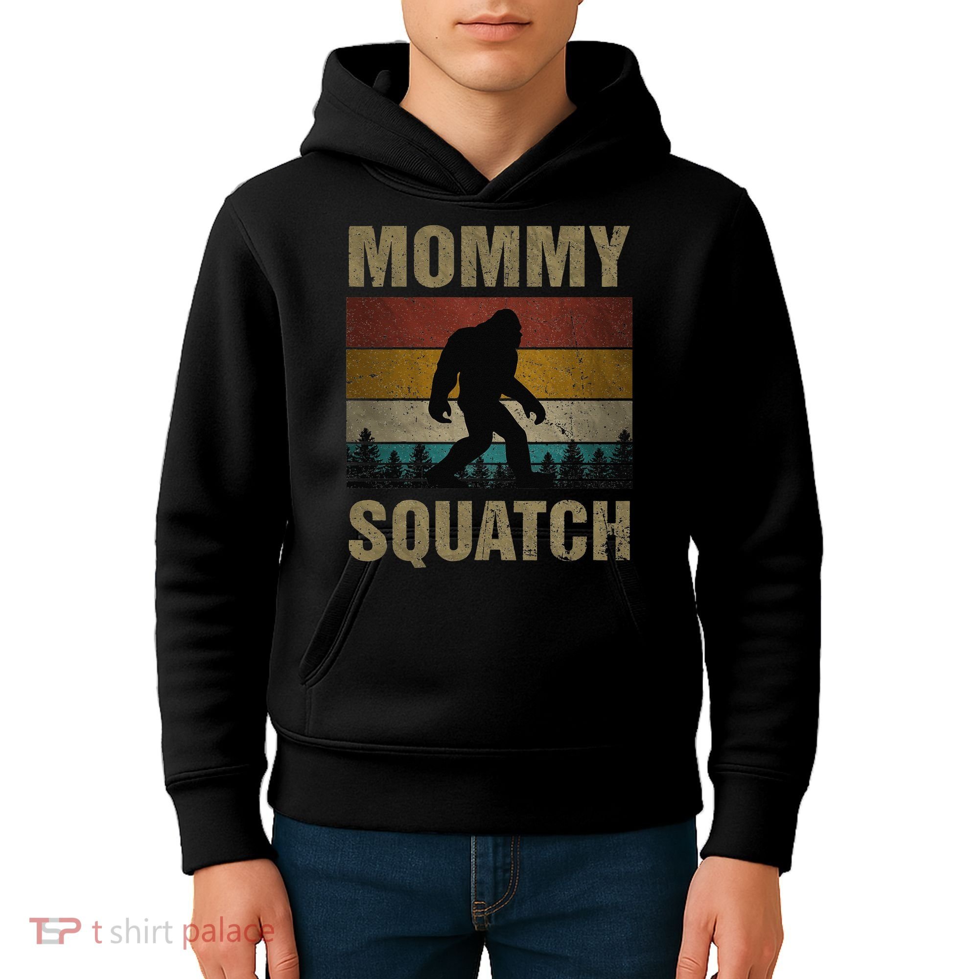 Sasquatch Best Mommy Squatch Ever Bigfoot Mom  Kids Hoodie