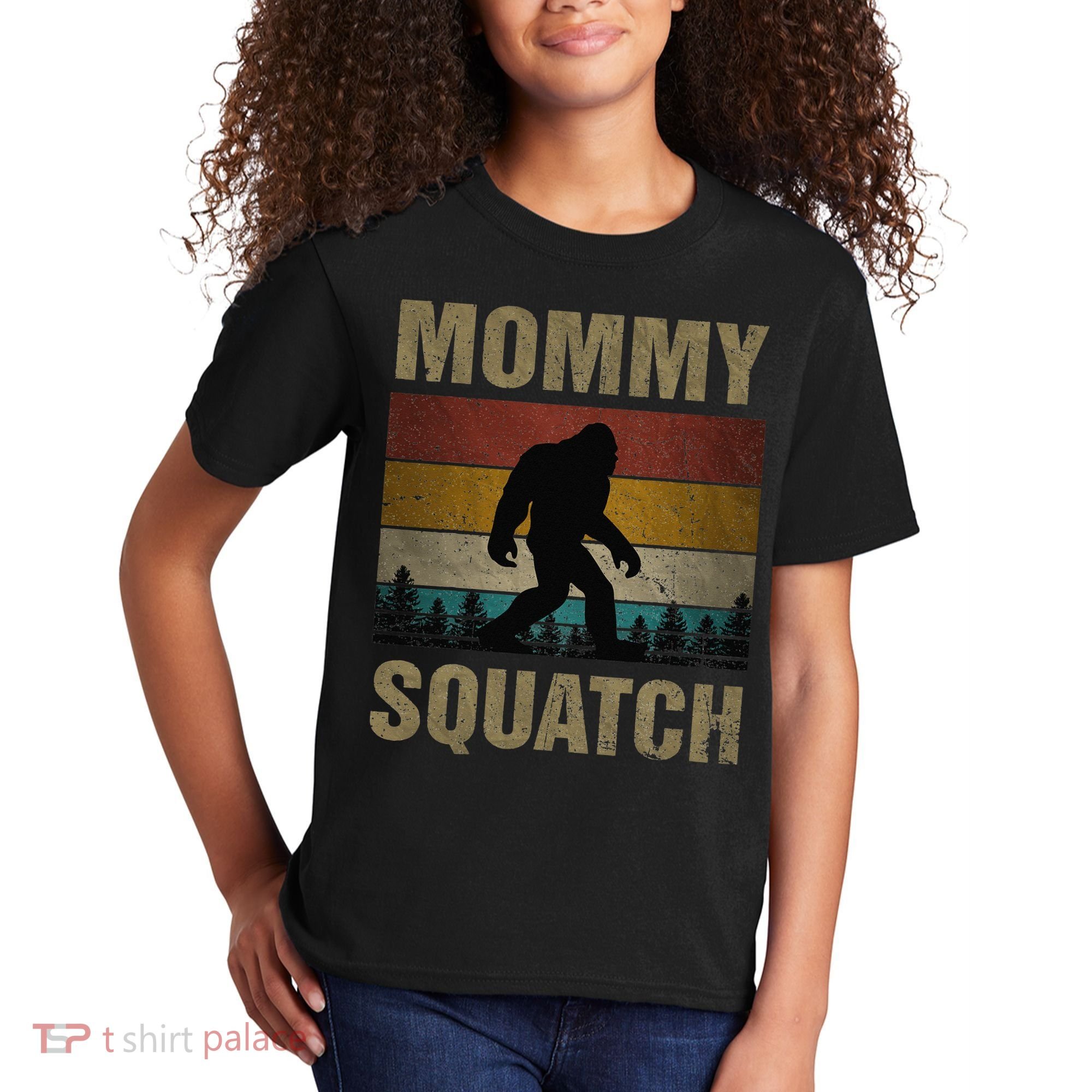 Sasquatch Best Mommy Squatch Ever Bigfoot Mom  Kids T-Shirt