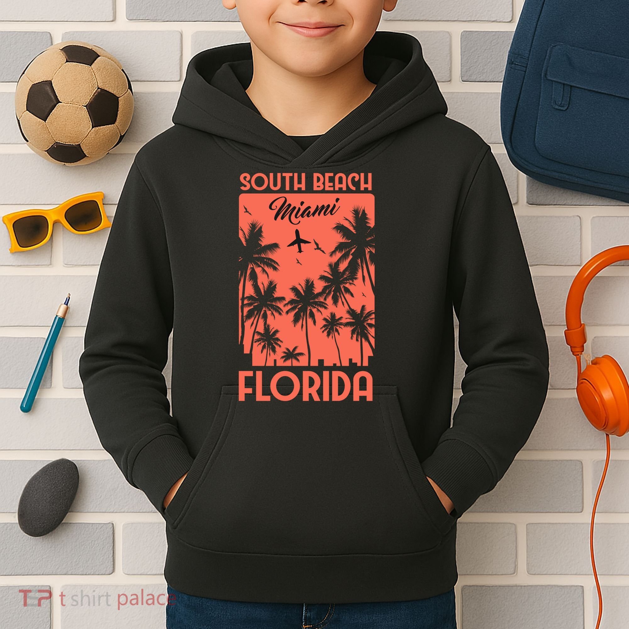 South Beach Miami Kids Hoodie