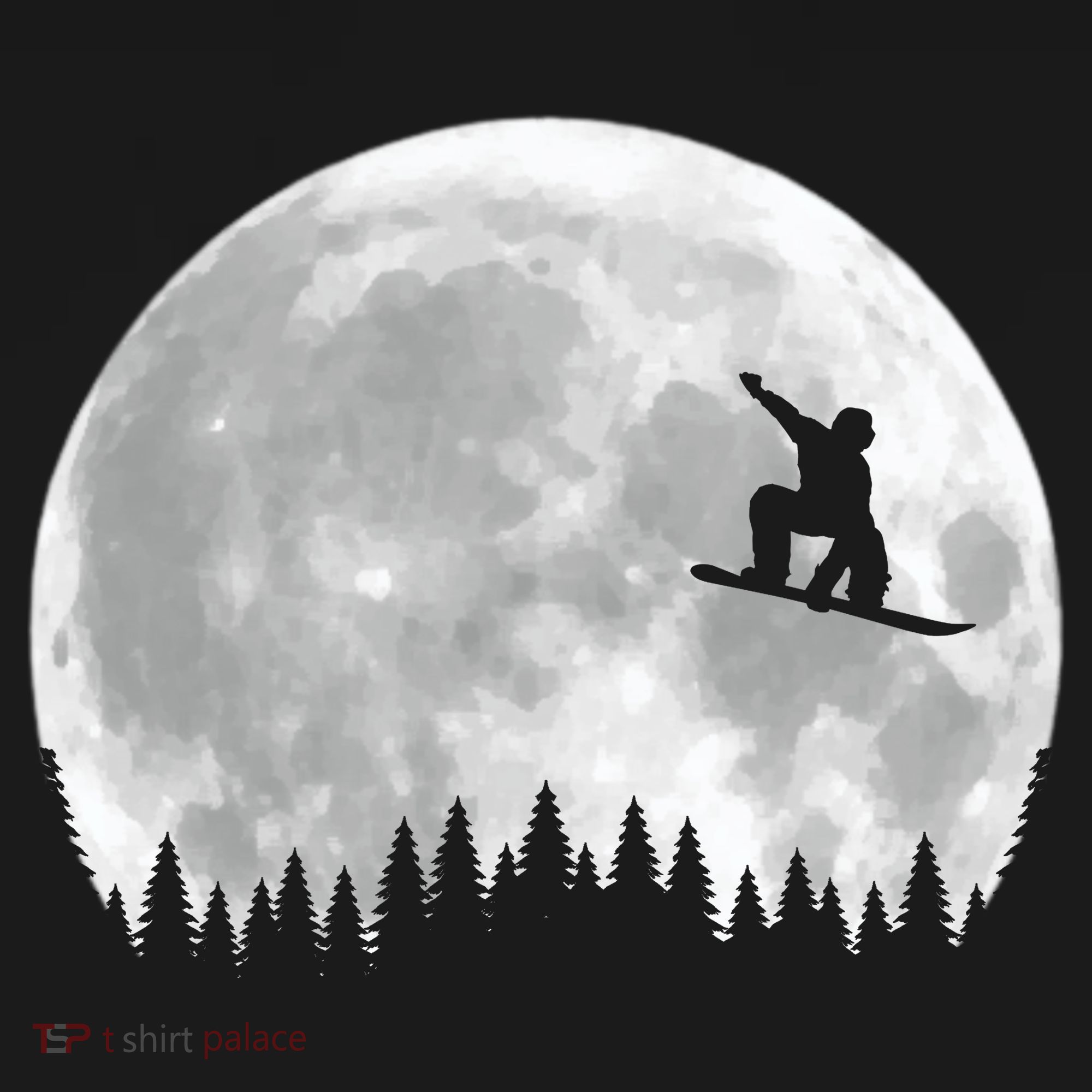 Snow Boarding Moon Cool Sport Hobby Doggie Tank