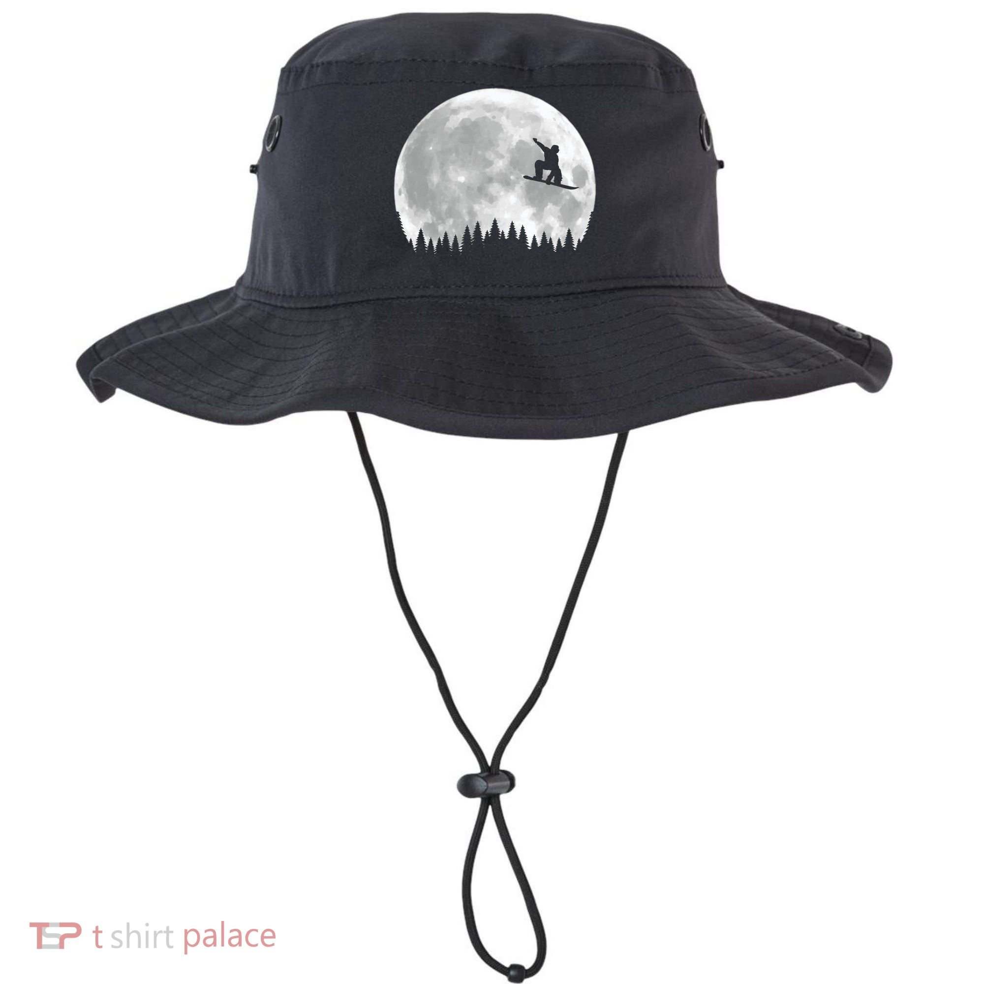 Snow Boarding Moon Cool Sport Hobby Bucket Hat