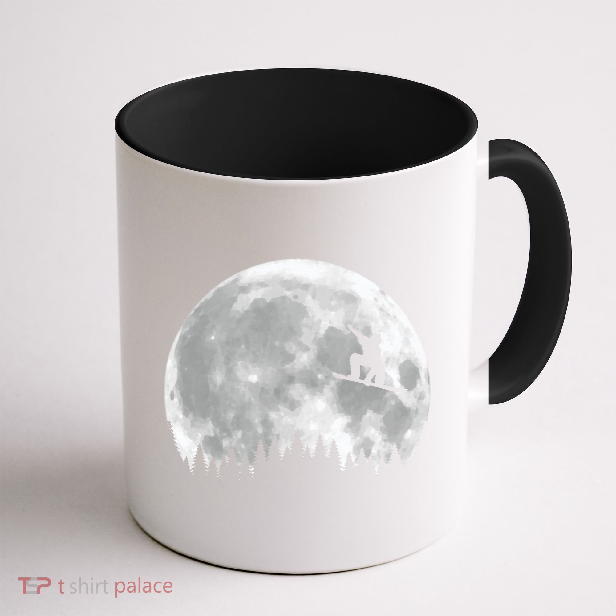 Snow Boarding Moon Cool Sport Hobby Coffee Mug