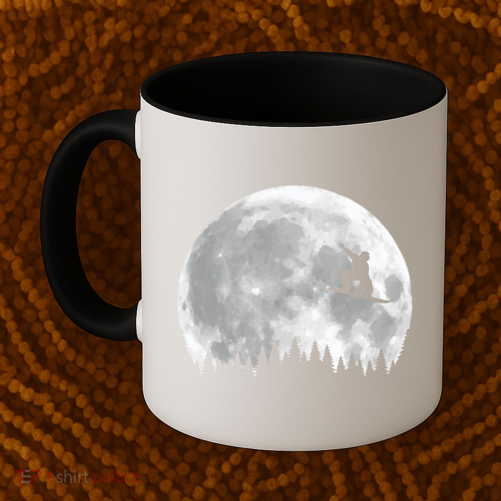 Snow Boarding Moon Cool Sport Hobby Coffee Mug