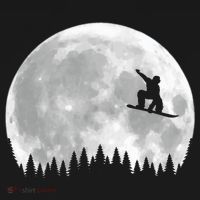 Snow Boarding Moon Cool Sport Hobby Ornament thumb 1