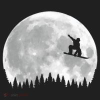 Snow Boarding Moon Cool Sport Hobby Hat thumb 2