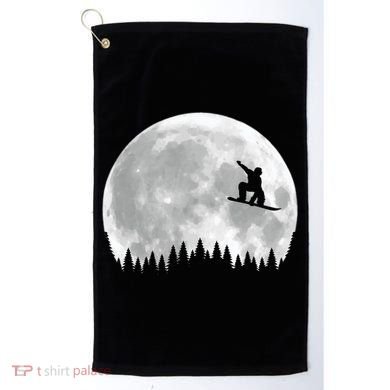 Snow Boarding Moon Cool Sport Hobby Golf Towel