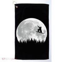 Snow Boarding Moon Cool Sport Hobby Golf Towel thumb 0