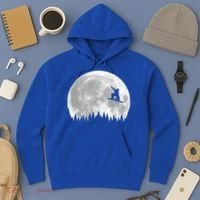 Snow Boarding Moon Cool Sport Hobby Hoodie thumb 3