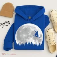 Snow Boarding Moon Cool Sport Hobby Hoodie thumb 4