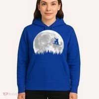 Snow Boarding Moon Cool Sport Hobby Hoodie thumb 5
