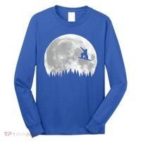 Snow Boarding Moon Cool Sport Hobby Long Sleeve Shirt thumb 0