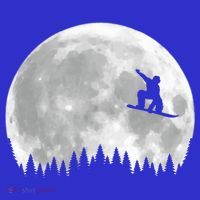 Snow Boarding Moon Cool Sport Hobby Sweatshirt thumb 3