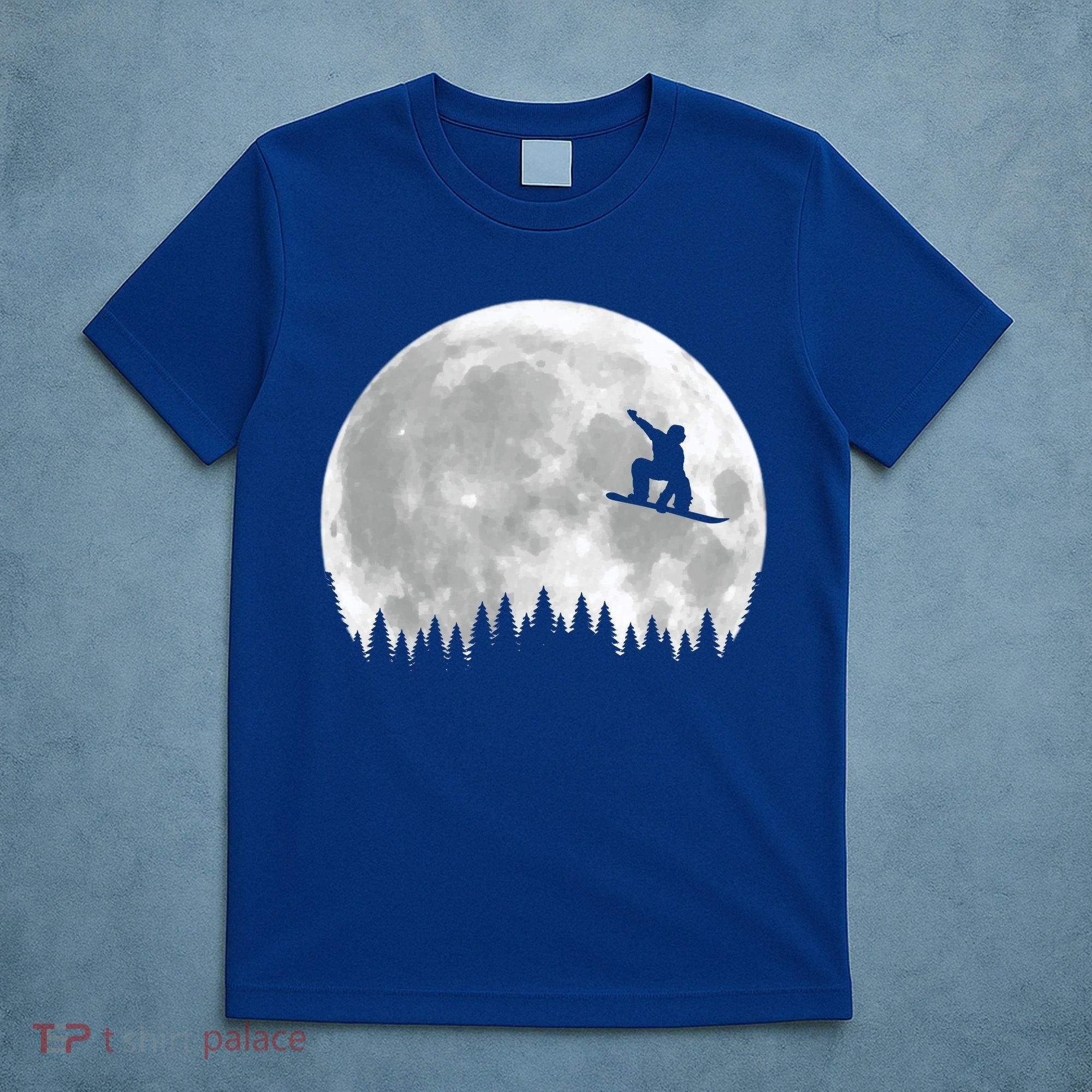 Snow Boarding Moon Cool Sport Hobby T-Shirt