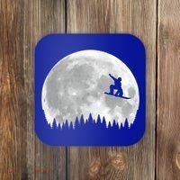 Snow Boarding Moon Cool Sport Hobby Coaster thumb 0