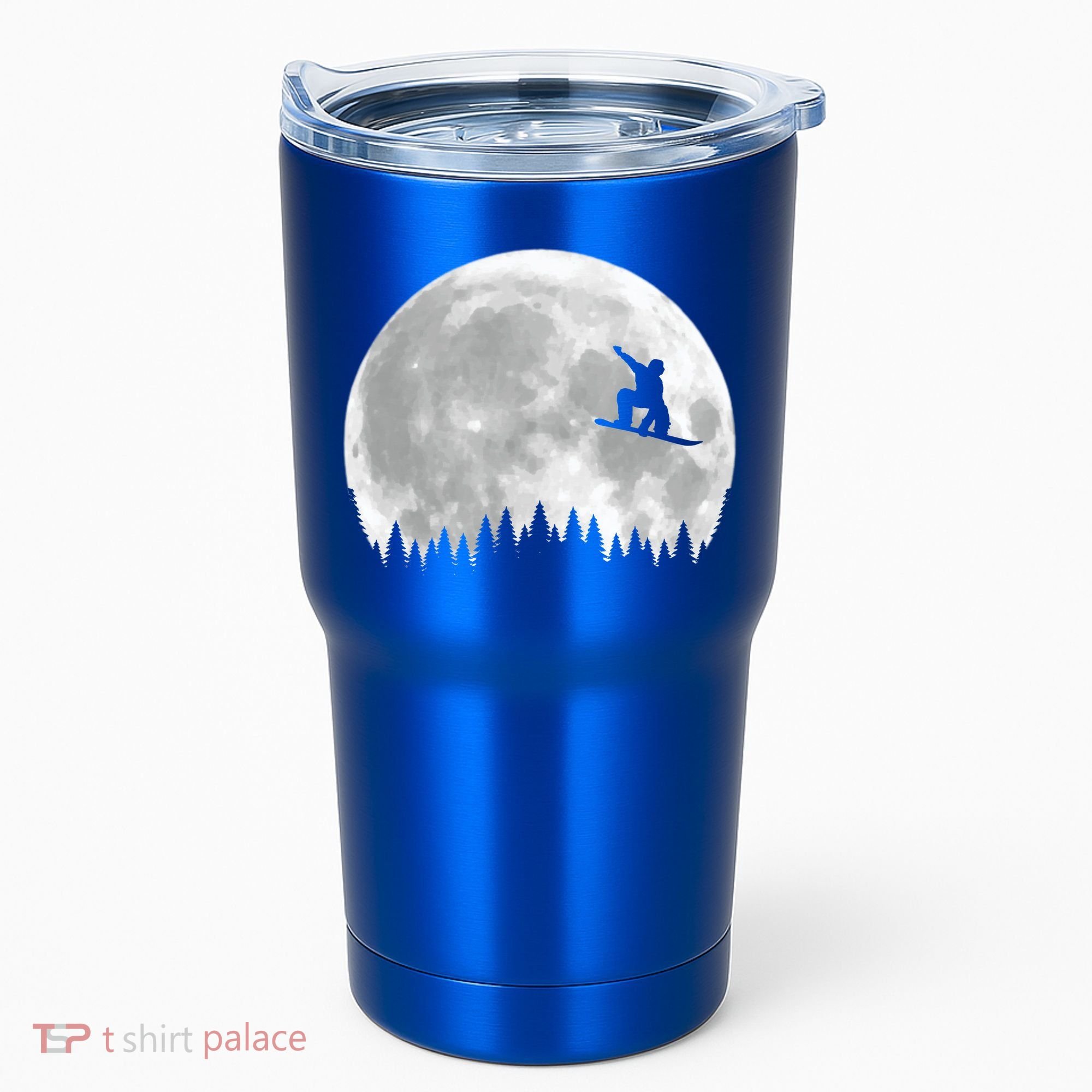 Snow Boarding Moon Cool Sport Hobby Tumbler