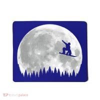 Snow Boarding Moon Cool Sport Hobby Mousepad thumb 0