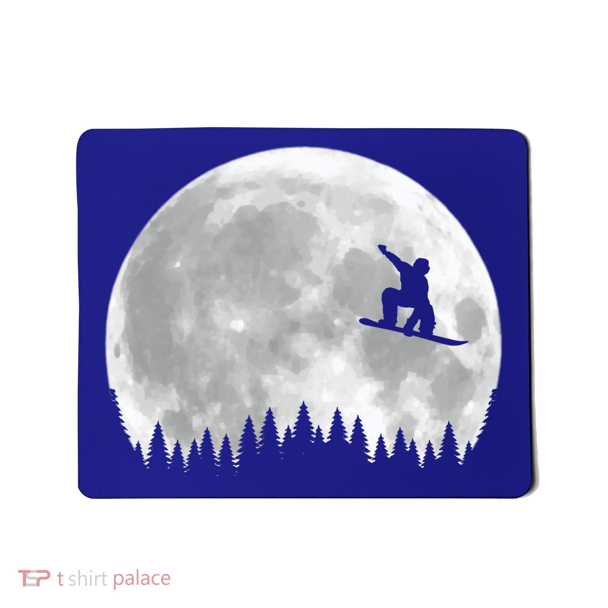 Snow Boarding Moon Cool Sport Hobby Mousepad