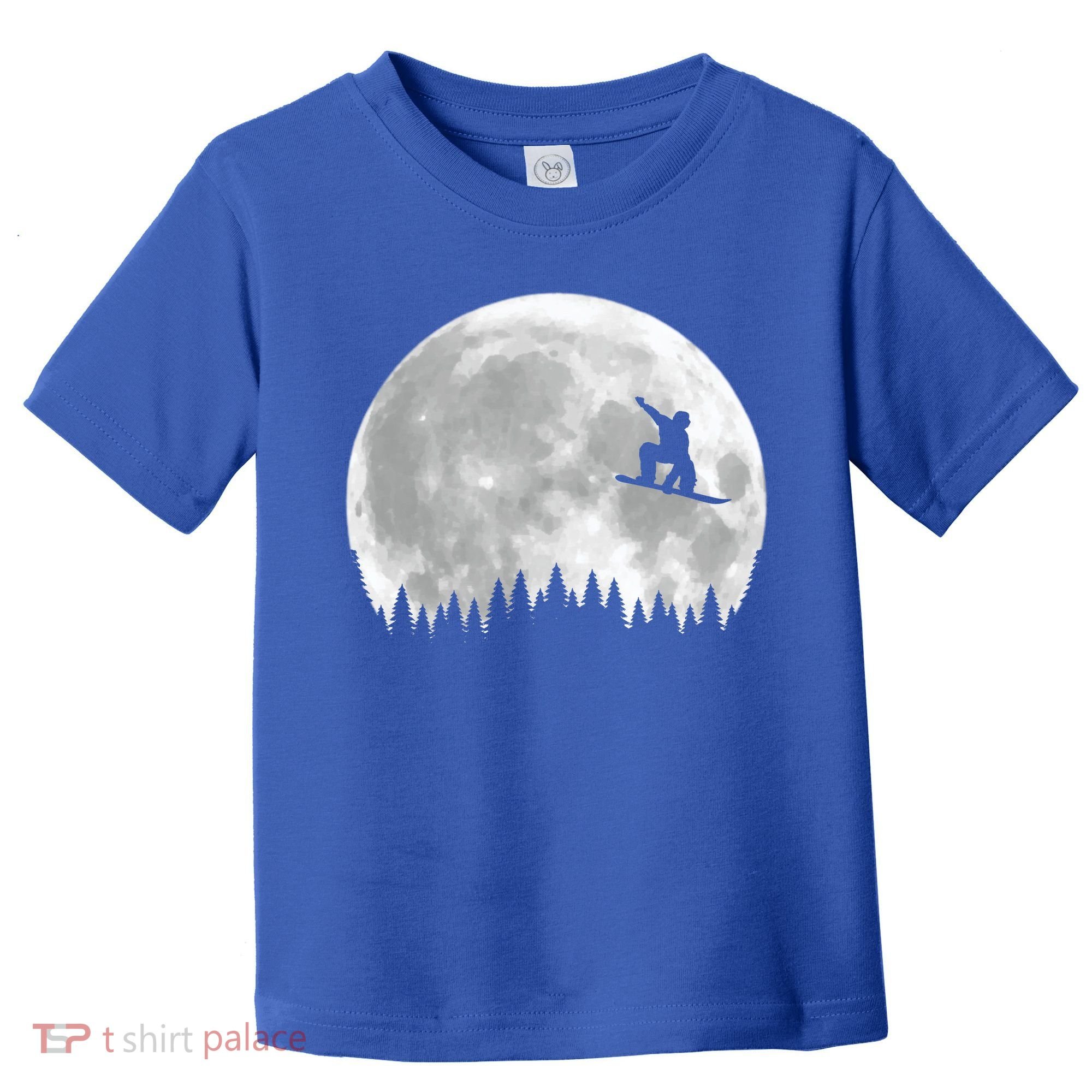 Snow Boarding Moon Cool Sport Hobby Toddler T-Shirt