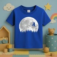 Snow Boarding Moon Cool Sport Hobby Toddler T-Shirt thumb 3