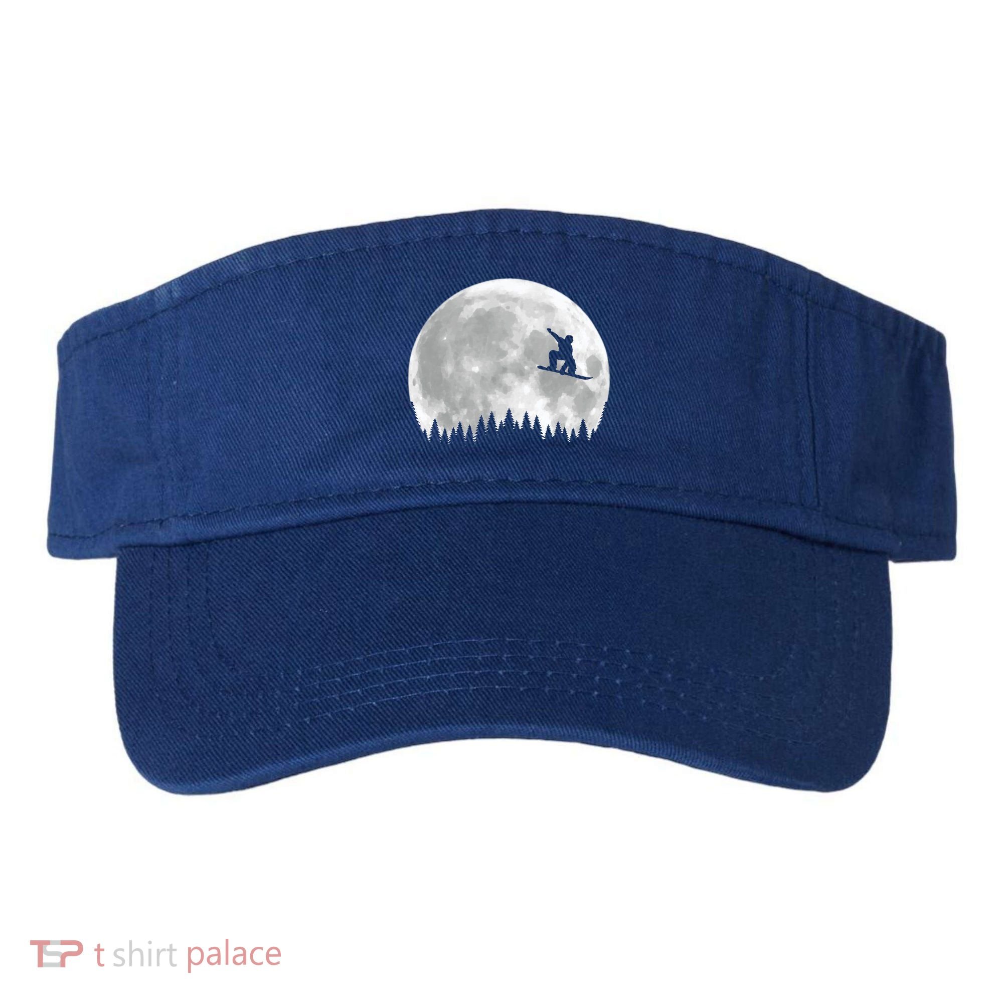 Snow Boarding Moon Cool Sport Hobby Visor