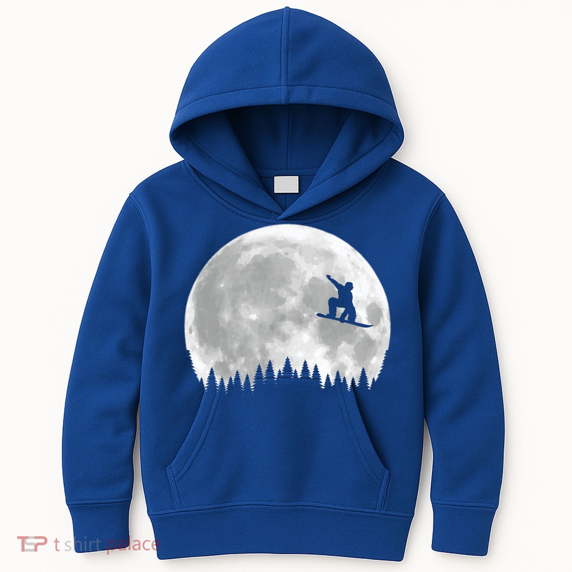 Snow Boarding Moon Cool Sport Hobby Kids Hoodie