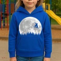 Snow Boarding Moon Cool Sport Hobby Kids Hoodie thumb 3