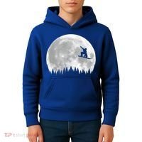Snow Boarding Moon Cool Sport Hobby Kids Hoodie thumb 4