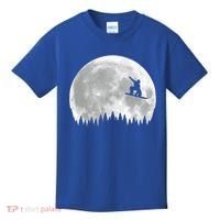 Snow Boarding Moon Cool Sport Hobby Kids T-Shirt thumb 0
