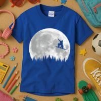 Snow Boarding Moon Cool Sport Hobby Kids T-Shirt thumb 3