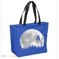 Snow Boarding Moon Cool Sport Hobby Tote Bag thumb 2