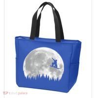 Snow Boarding Moon Cool Sport Hobby Tote Bag thumb 3