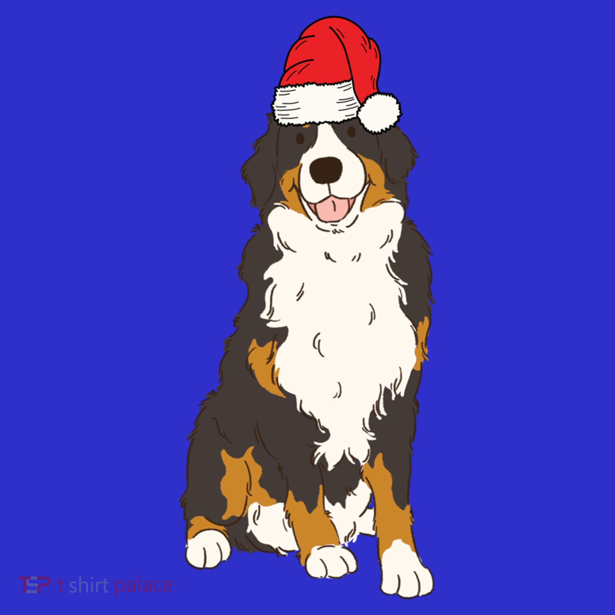 Santa Bernese Mountain Dog Winter Christmas Dog Mom Holiday Great Gift T-Shirt