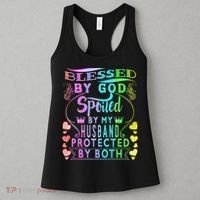 Spoiled By My Husband Blessed By God Wife Gifts From Husband Women's Tank Top thumb 3