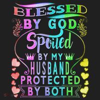 Spoiled By My Husband Blessed By God Wife Gifts From Husband Golf Towel thumb 3